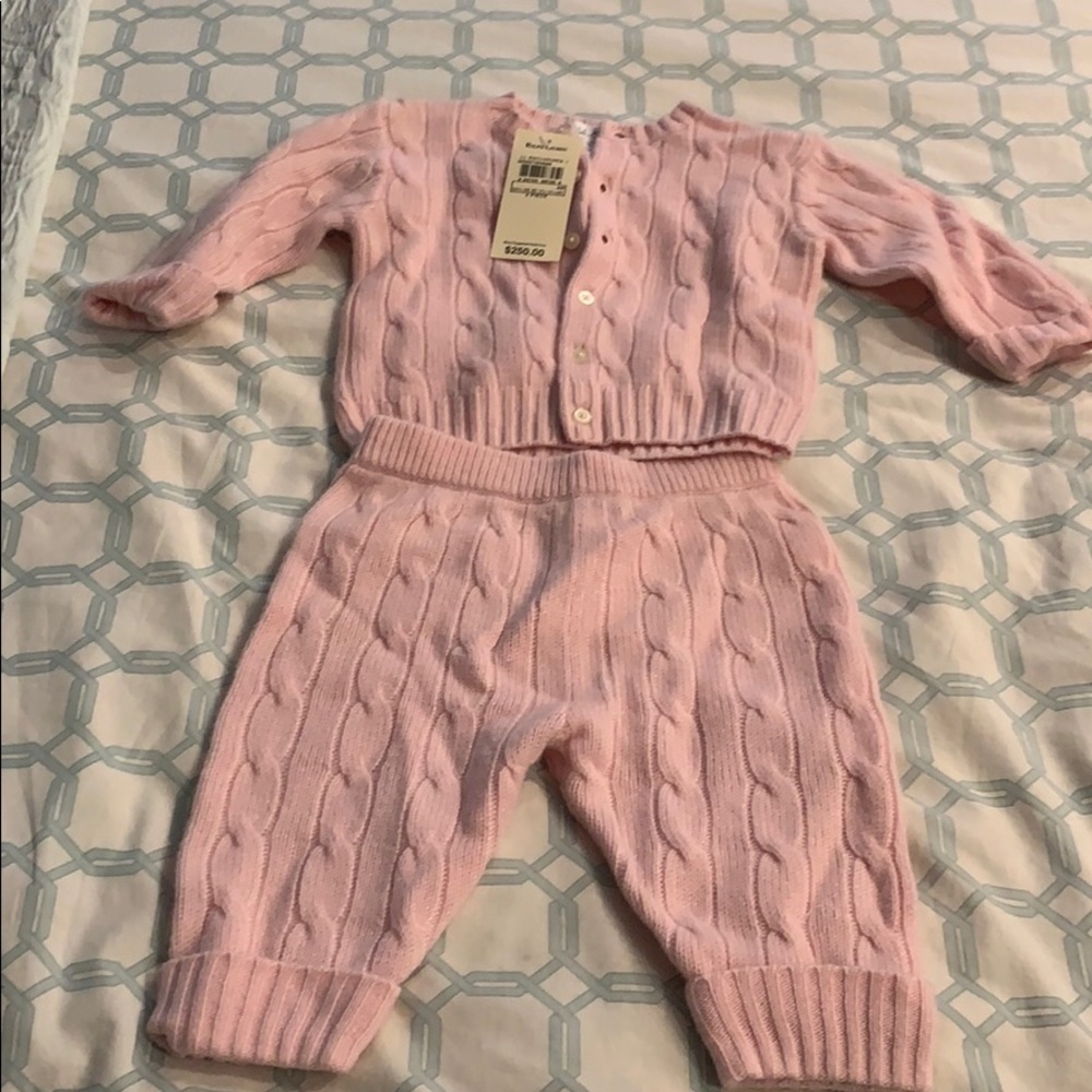 NWT Ralph Lauren cashmere sweater & pants